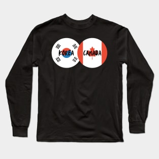 Korean Canadian - Korea, Canada Long Sleeve T-Shirt